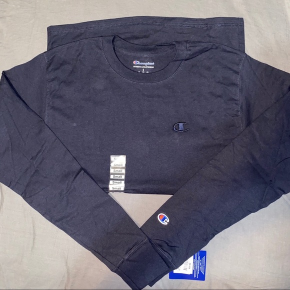 NWT Men’s Champion Navy Blue Long Sleeve - Picture 4 of 4
